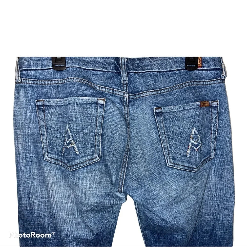 7 for All Mankind Vintage Crop “A” Pocket Jeans 31/12